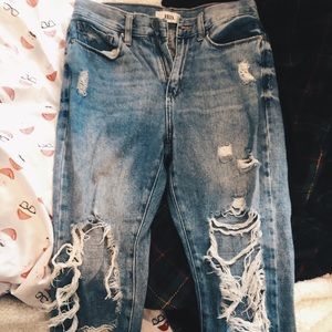 lightly worn JBD ripped denim jeans